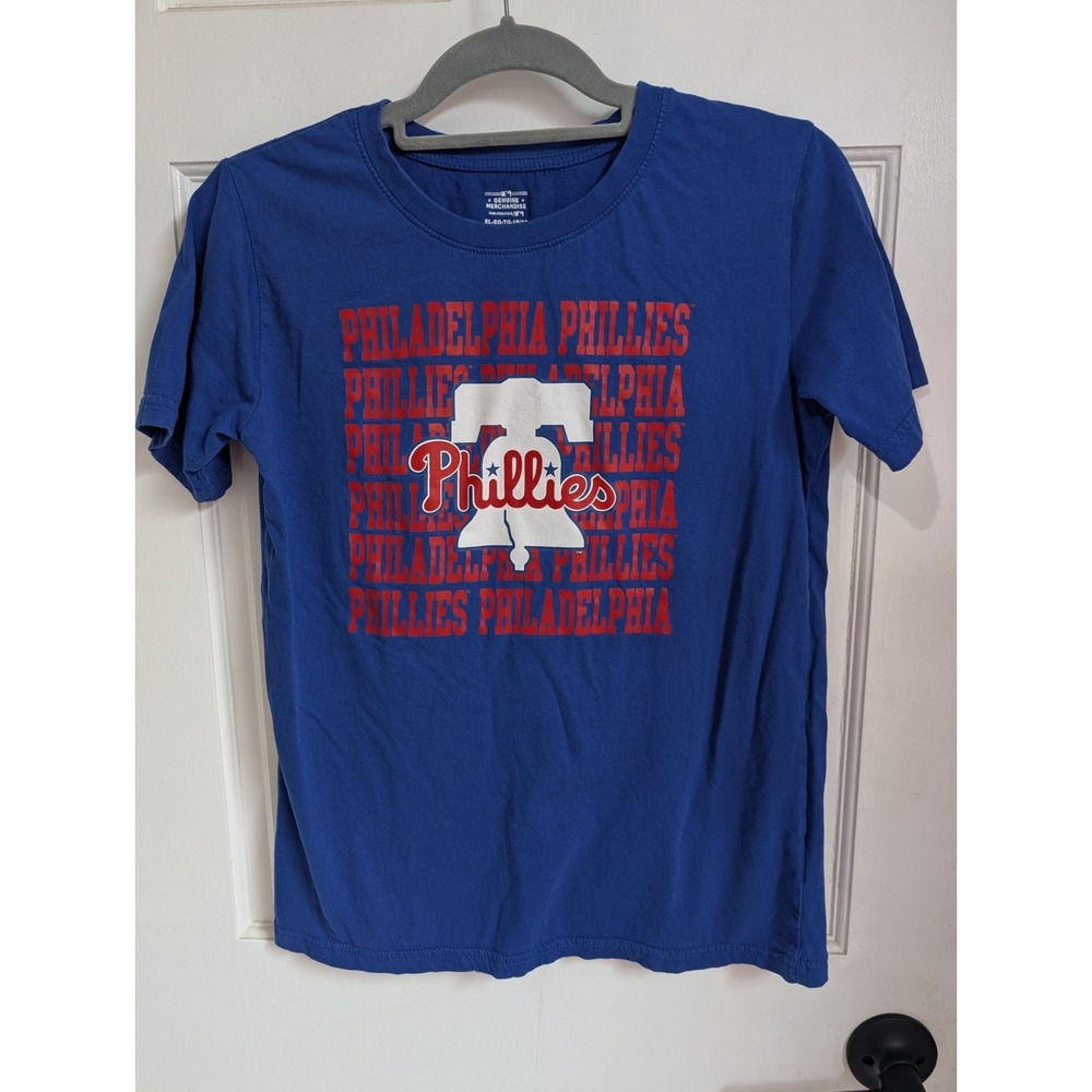 Genuine Merchandise Philadelphia Phillies Baseball Blue Tee T-Shirt